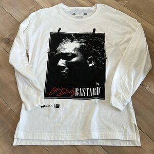 NEW WUTANG ODB ‘Ol Dirty Bastard Rock The Bells Graphic Long Sleeve White Tee S